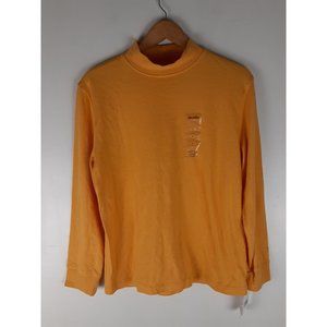 Speculation Women's Long Sleeve Mock Neck T-Shirt Cotton Blend Pullover L